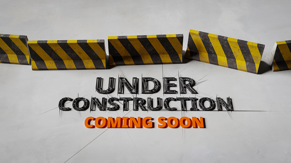 website "under construction" and "coming soon"concept background